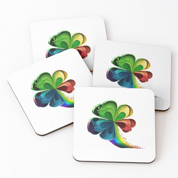 Item preview, Rainbow 4 Leaf Clover For St.Patrick's Day  designed and sold by T3goods.