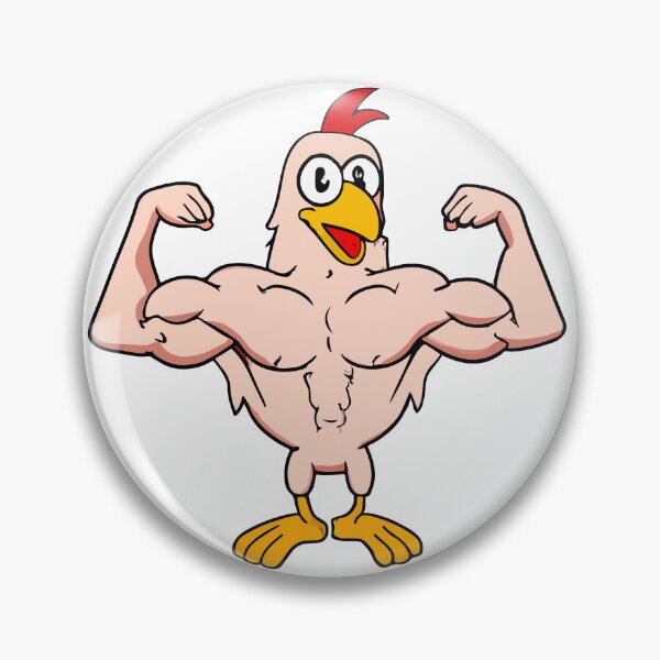 Item preview, The Hen with the Iron Wings: A Cartoon Chicken's Workout Routine designed and sold by Colorful Dreams.