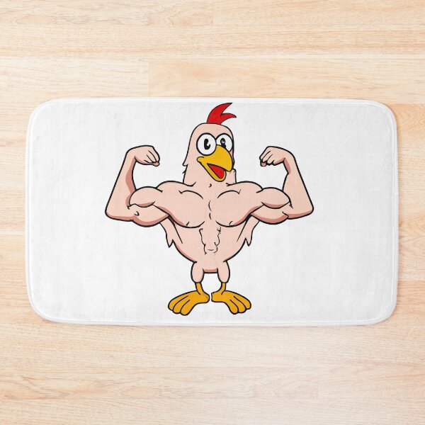 Item preview, The Hen with the Iron Wings: A Cartoon Chicken's Workout Routine designed and sold by Colorful Dreams.