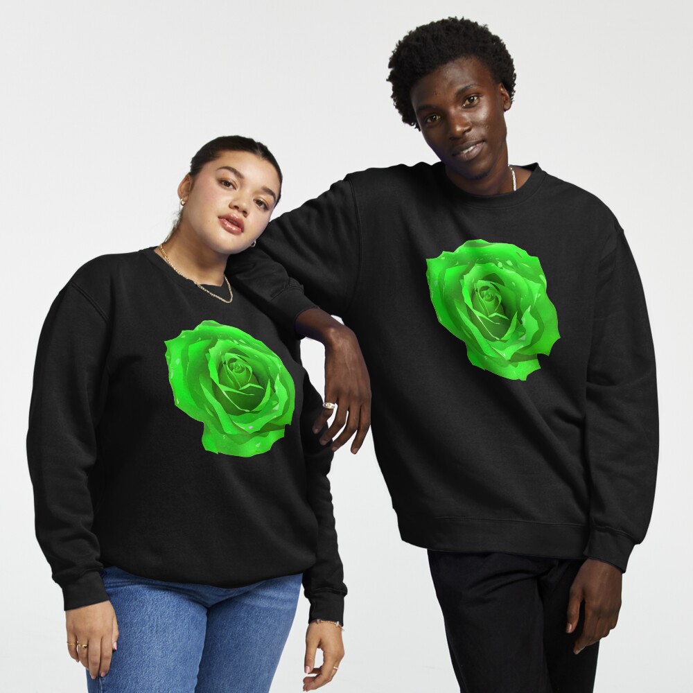 Green rose hoodie store
