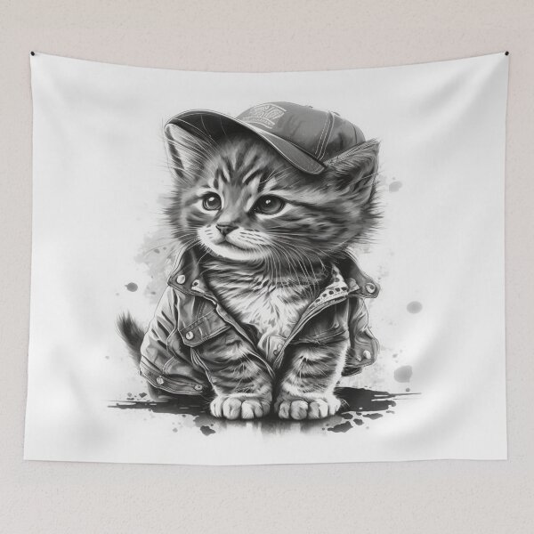 Item preview, a tough guy cat designed and sold by soongeshop.