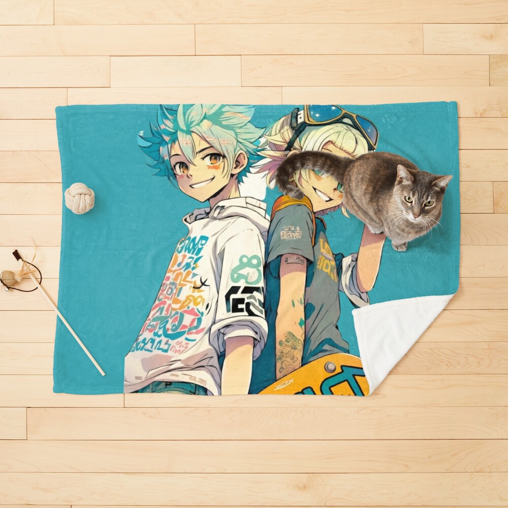 Anime Skateboard Boy and Skateboard Girl Story 1 We are just friends manga  Art Board Print for Sale by SadekCo