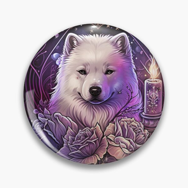 Item preview, Witchy Samoyed designed and sold by Nocturne  Paws.