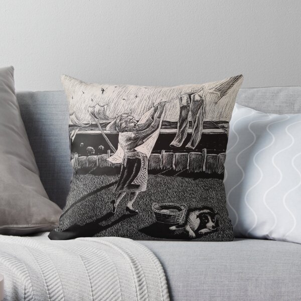 Rescuing The Sheets Throw Pillow
