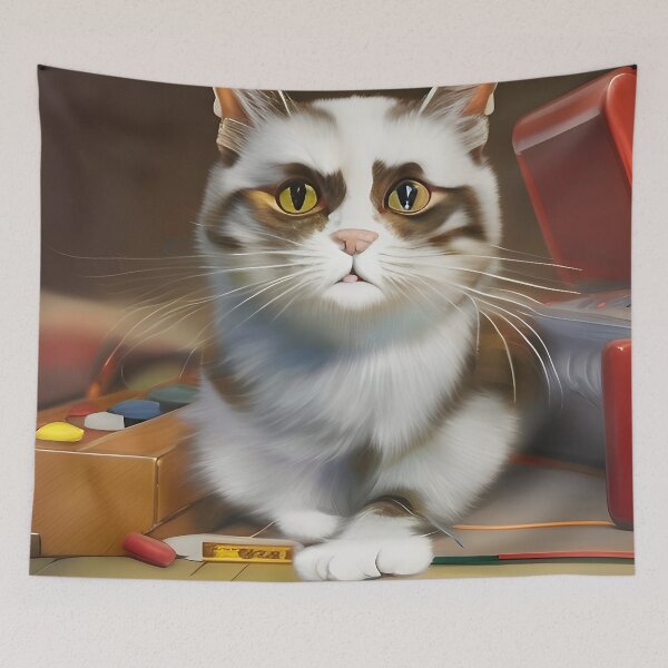 Item preview, Confused cat designed and sold by Steeshirts.