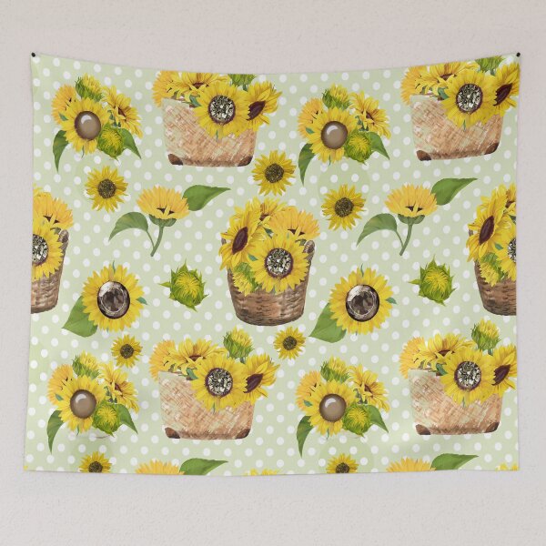 Item preview, Basket of Sunflowers designed and sold by purplesensation.
