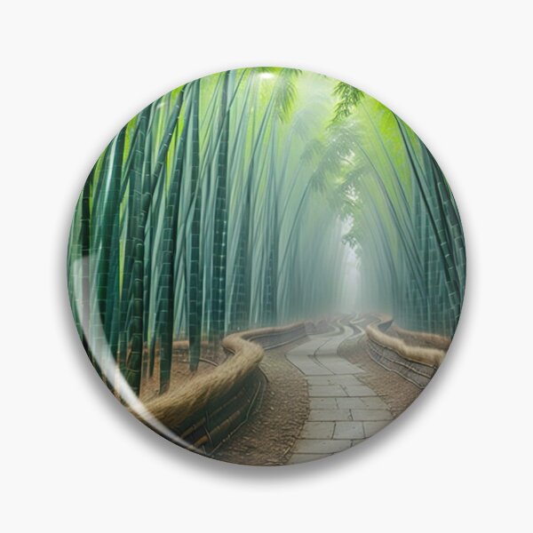 Item preview, A Serene Misty Morning In A Bamboo Forest Ai Generated Art designed and sold by AiGens.
