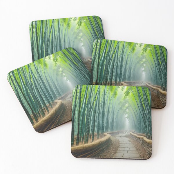 Item preview, A Serene Misty Morning In A Bamboo Forest Ai Generated Art designed and sold by AiGens.