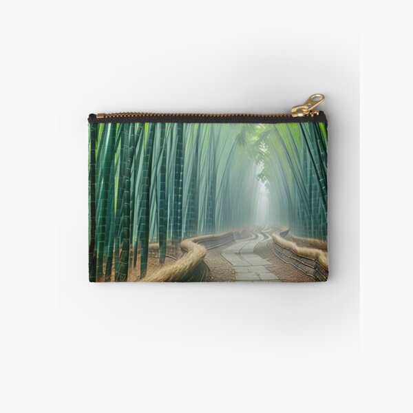 Item preview, A Serene Misty Morning In A Bamboo Forest Ai Generated Art designed and sold by AiGens.