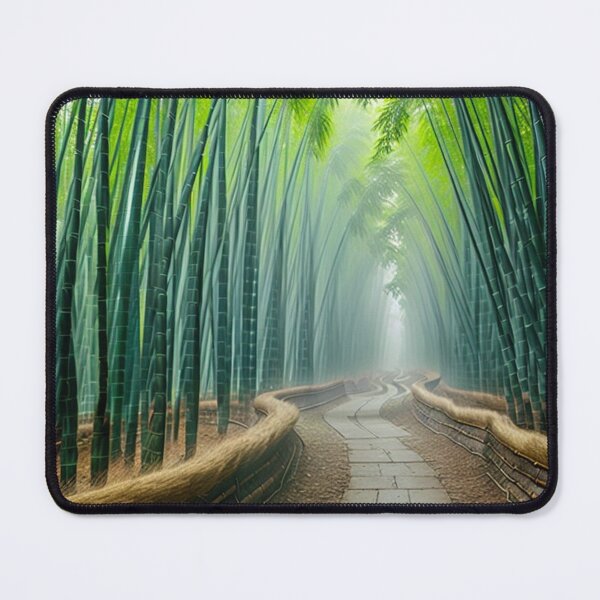 Item preview, A Serene Misty Morning In A Bamboo Forest Ai Generated Art designed and sold by AiGens.