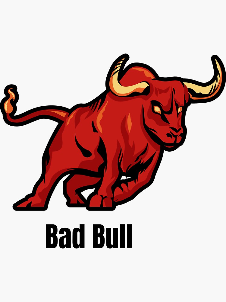 Bad Bull;  Sticker for Sale by StickerApe