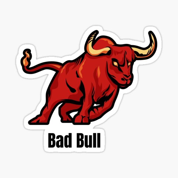 Bad Bull;  Sticker for Sale by StickerApe