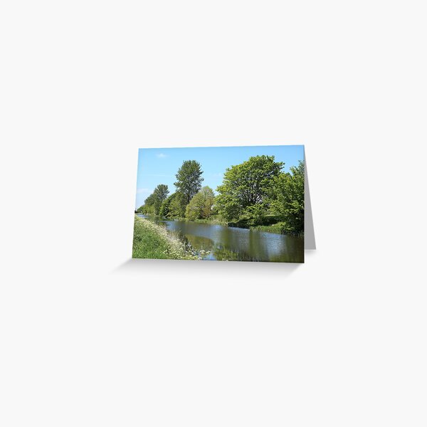 www.lizgarnett.com - The Royal Military Canal outside Hamstreet, Kent, England Greeting Card
