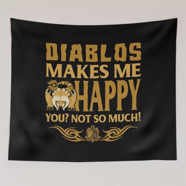 Aperçu de l'œuvre DIABLOS MAKES ME HAPPY créée et vendue par EXION CREW.