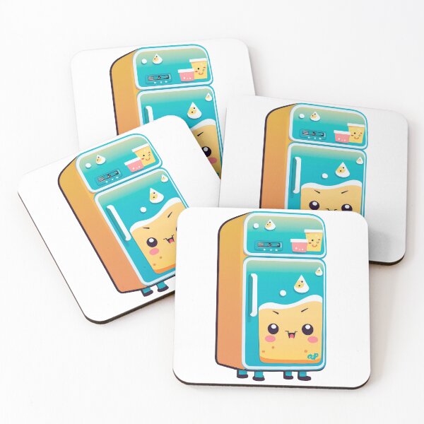 Item preview, Cute Kawaii Funny Cartoon Fridge designed and sold by Giggl'n Gopher.