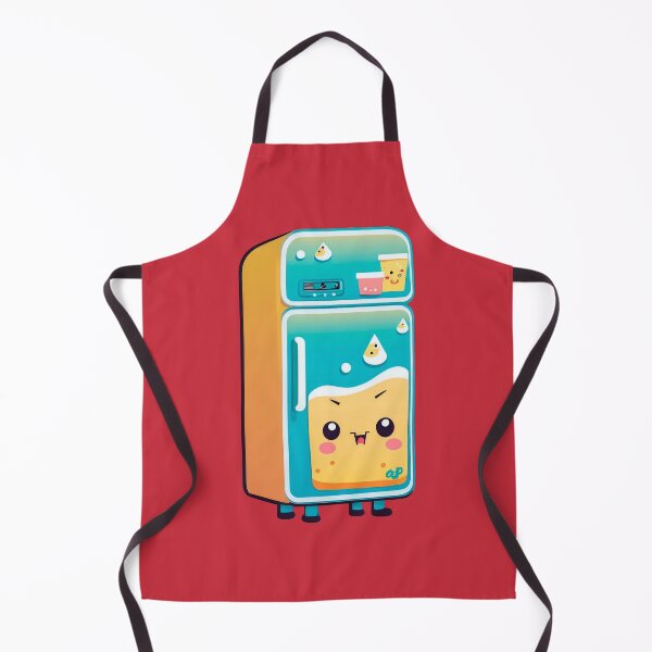 Item preview, Cute Kawaii Funny Cartoon Fridge designed and sold by Giggl'n Gopher.