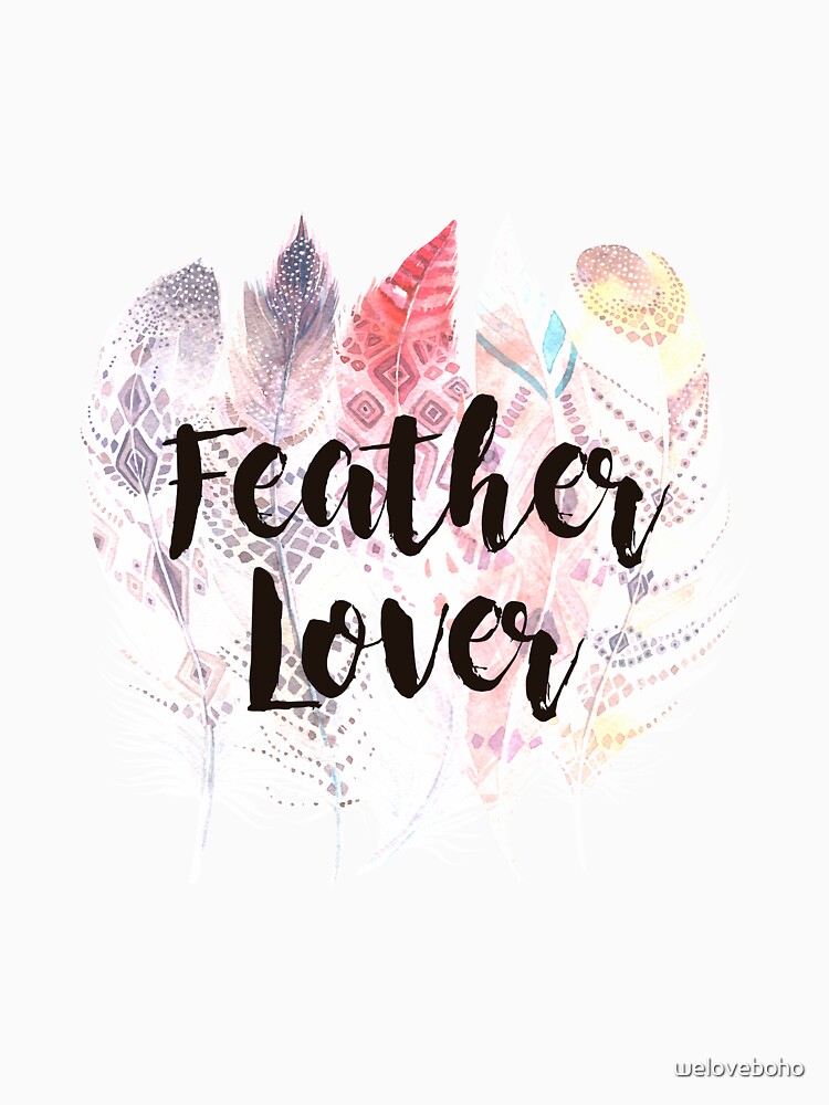Imagen 7 de 7, Camiseta clásica con la obra Feather Lover, diseñada y vendida por weloveboho.