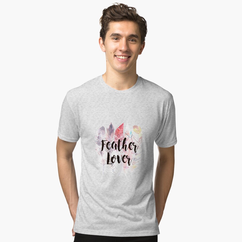 Vista previa del artículo con la obra «Camiseta de tejido mixto», diseñado y vendido por weloveboho.