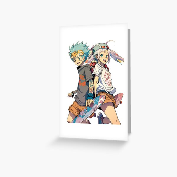 Anime Skateboard Boy and Girl Anime Manga Hold My Hands Art Board Print  for Sale by SadekCo