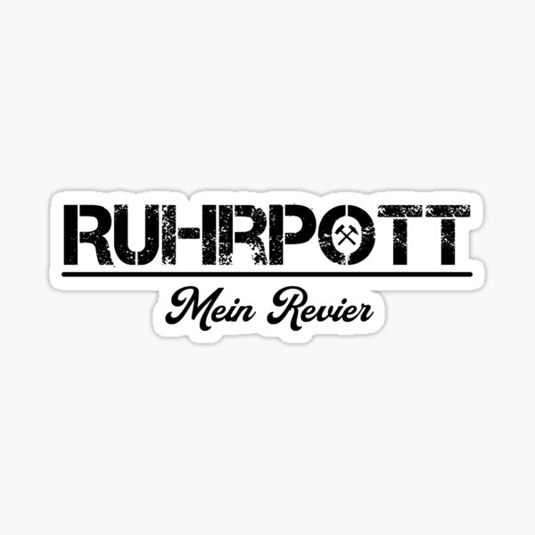 Artikel-Vorschau von Ruhrpott Mein Revier, Glück Auf, Bergbau, Kumpel, Eisen und Schlägel, Zeche, designt und verkauft von plottsnbuttons.