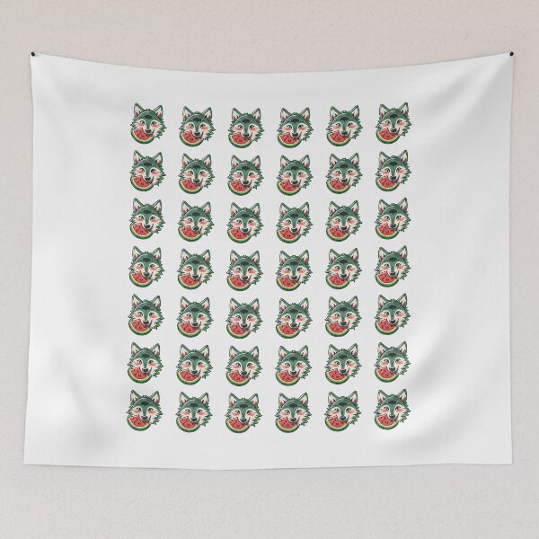 Item preview, Wolf Eating A Watermelon Pattern designed and sold by PatternBestFan.