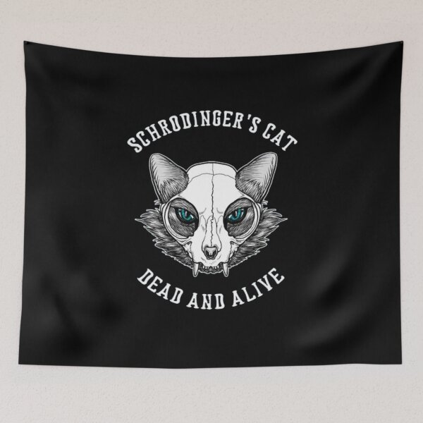 Item preview, Schrodinger's Cat Dead And Alive designed and sold by Sameart ⭐⭐⭐⭐⭐.