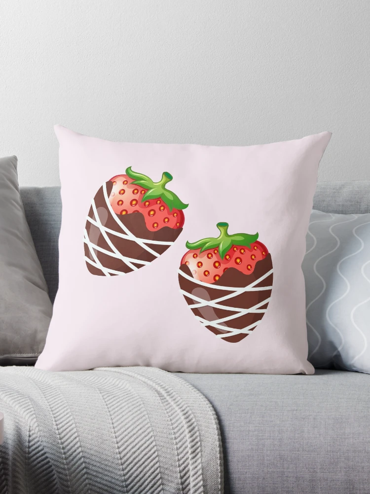 Strawberry throw outlet pillow