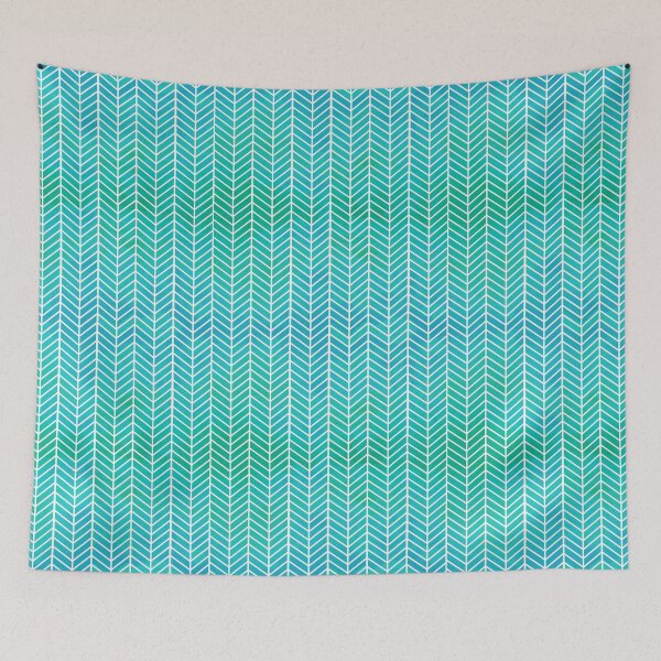 Item preview, Turquoise Herringbone Pattern designed and sold by inspirationzgal.