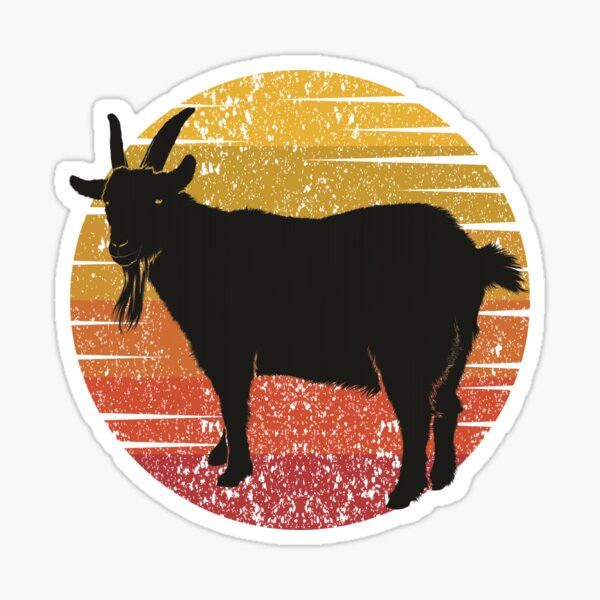 Item preview, Goat Animal Sunset Retro Vintage , Goat Lovers Gift designed and sold by BIHI14.
