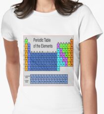 Periodic Table of the Elements #PeriodicTable #Elements #Periodic #Table #Chemistry #worksheet #science Women's Fitted T-Shirt