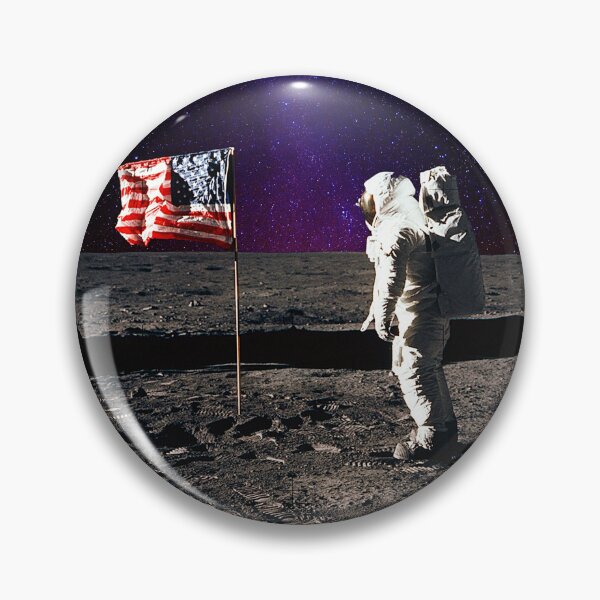 Item preview, Buzz Aldrin and the U.S. Flag on the Moon, Apollo 11 designed and sold by trendistudio.