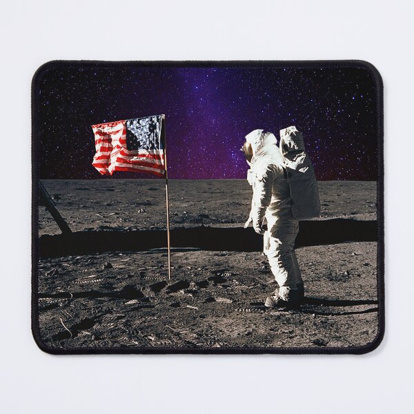 Item preview, Buzz Aldrin and the U.S. Flag on the Moon, Apollo 11 designed and sold by trendistudio.