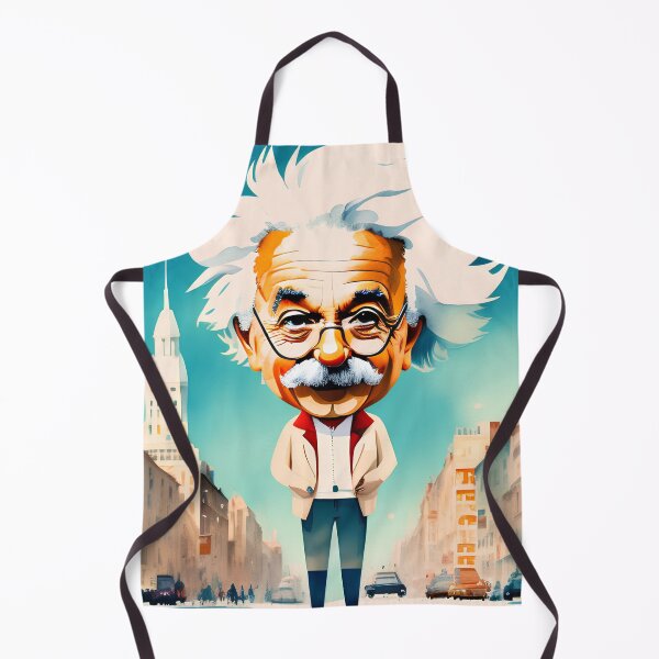 Aperçu de l'œuvre Albert Einstein Art: Caricature 2 créée et vendue par OutofFocusShop.
