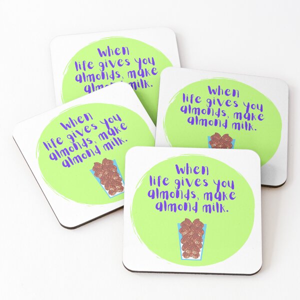 Item preview, When Life Gives You Almonds, Make Almond Milk with Green Circle. For Light Backgrounds designed and sold by Paul Corps.