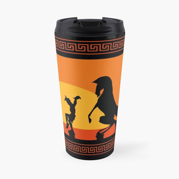 Puesta de sol de Hércules Taza de viaje