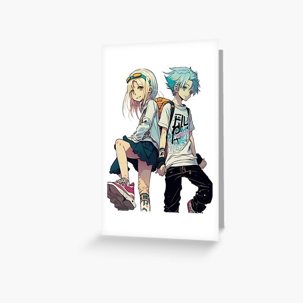 Anime Skateboard Boy and Girl Anime Manga Hold My Hands Art Board Print  for Sale by SadekCo