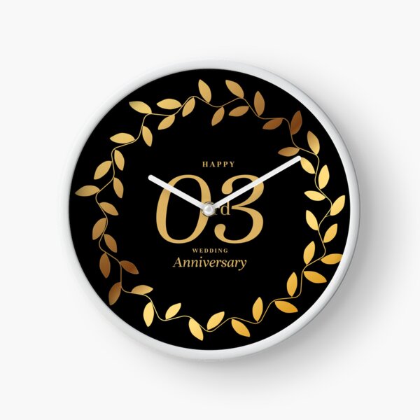 Happy 3rd anniversary classic design lover 3 year anniversary gift for  boyfriend present for girlfriend part in life partner in crime anniversary  presents for girlfriend Photographic Print for Sale by varisa