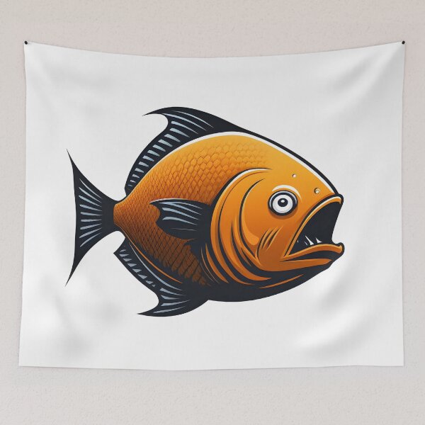 Item preview, Piranha Attack: A Ferocious Carnivorous Fish in Action designed and sold by Slamet E.