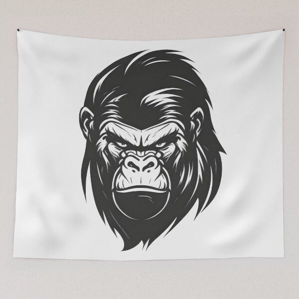 Item preview, Gorilla Kingdom: A Majestic Portrait of the Great Ape designed and sold by Slamet E.