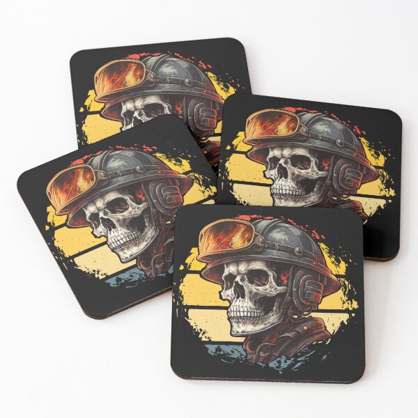 Item preview, Fighting Fire Skull Design designed and sold by SinMagellan.