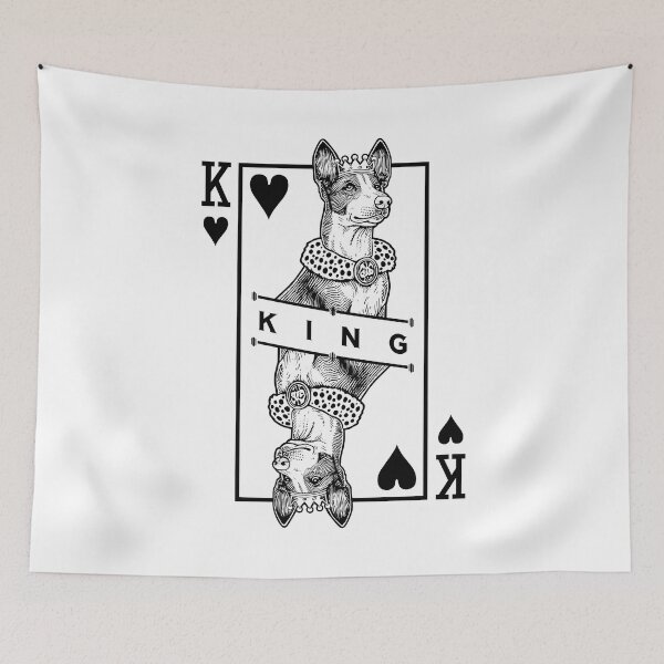 Item preview, Ibizan Hound King Of Hearts Funny Ibiza Dog Lover Pop Art designed and sold by GrandeDuc.