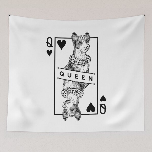 Item preview, Ibizan Hound Queen Of Hearts Funny Ibiza Dog Lover Pop Art designed and sold by GrandeDuc.