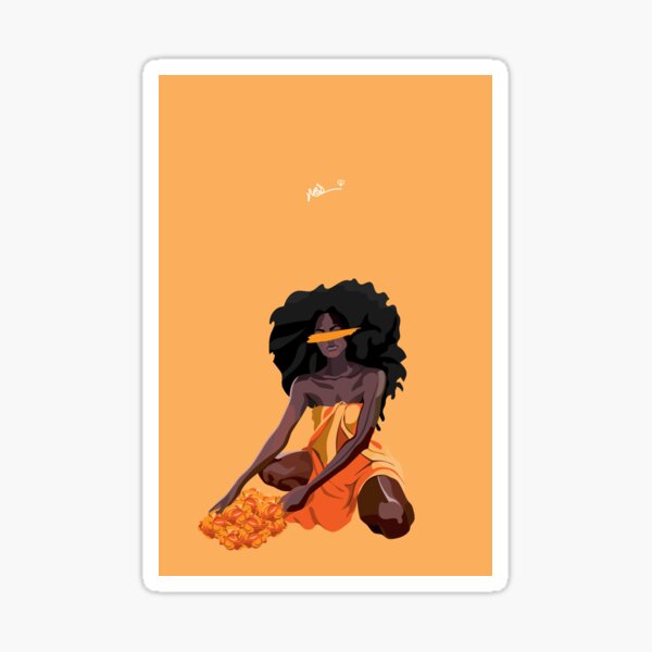 Orange Spring Sticker