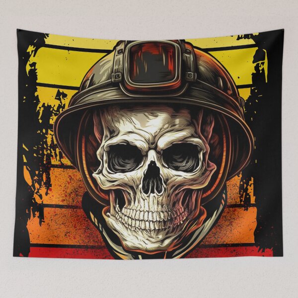 Item preview, Fighting Fire Skull  designed and sold by SinMagellan.