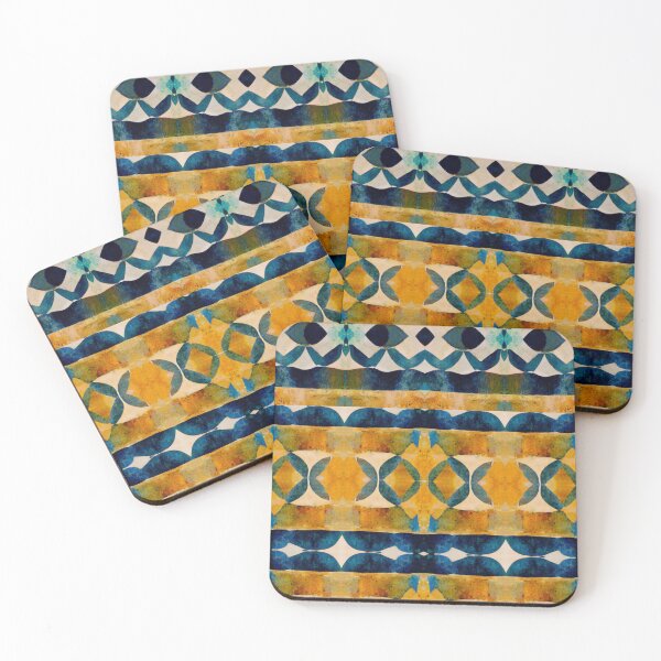 Item preview, Spanish tiles design wall art phone case bag orange blue mediterranean style Moroccan style Middle Eastern tiles designed and sold by LunarSeaArt.