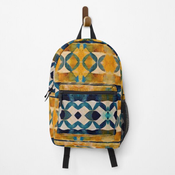 Item preview, Spanish tiles design wall art phone case bag orange blue mediterranean style Moroccan style Middle Eastern tiles designed and sold by LunarSeaArt.
