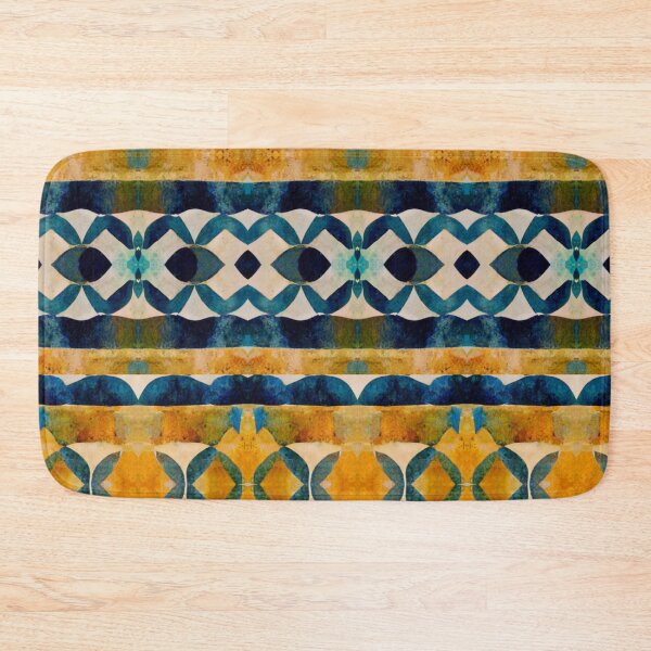 Item preview, Spanish tiles design wall art phone case bag orange blue mediterranean style Moroccan style Middle Eastern tiles designed and sold by LunarSeaArt.