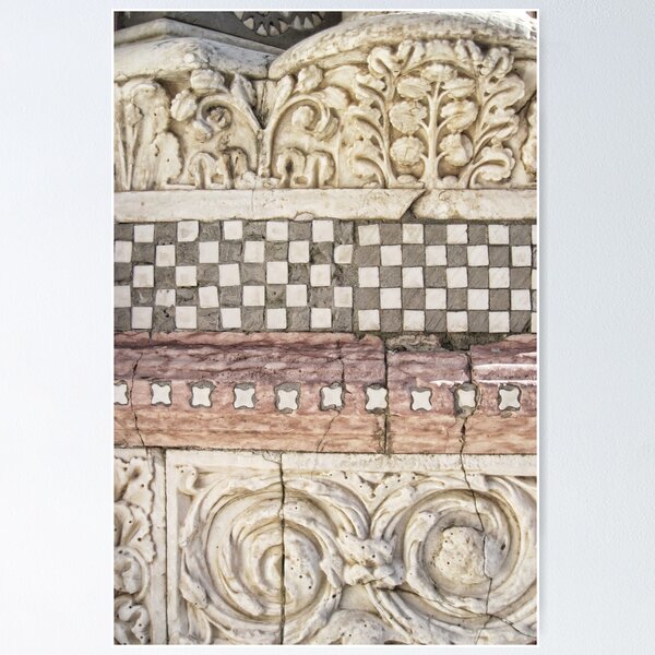 Artikelvorschau, Detail der Einlegearbeit des Marmors und des Steins entworfen und verkauft von Roberta Angiolani.