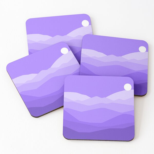 Item preview, Purple Mountains Landscape Minimalism designed and sold by everything4eva.