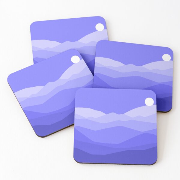 Item preview, Purple Mountains Landscape Minimalism designed and sold by everything4eva.